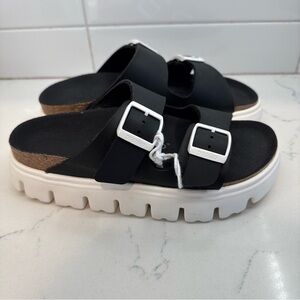 Birkenstock papillio chunky Arizona Black Women's Sandals Pap platform shoes